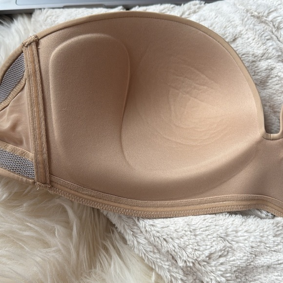 New 38D DELIMIRA Strapless Underwire Minimizer Bra Plus Size Support nude beige - Picture 11 of 11